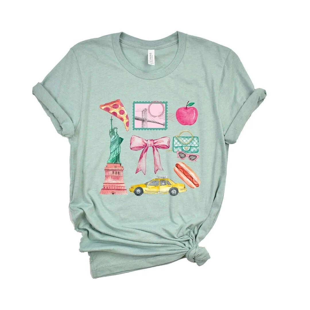 Coquette New York Collage Short Sleeve Crewnneck Tee sold by Zulily product image thumbnail 2