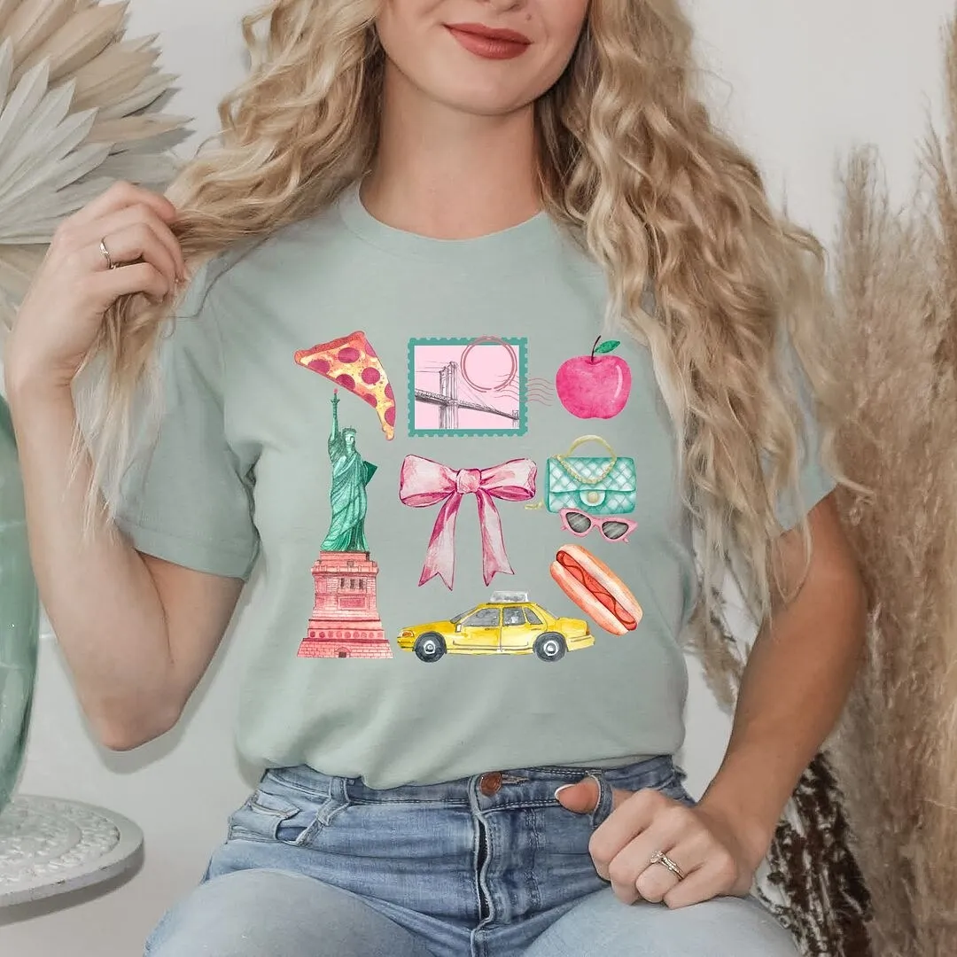 Coquette New York Collage Short Sleeve Crewnneck Tee sold by Zulily product image thumbnail 3