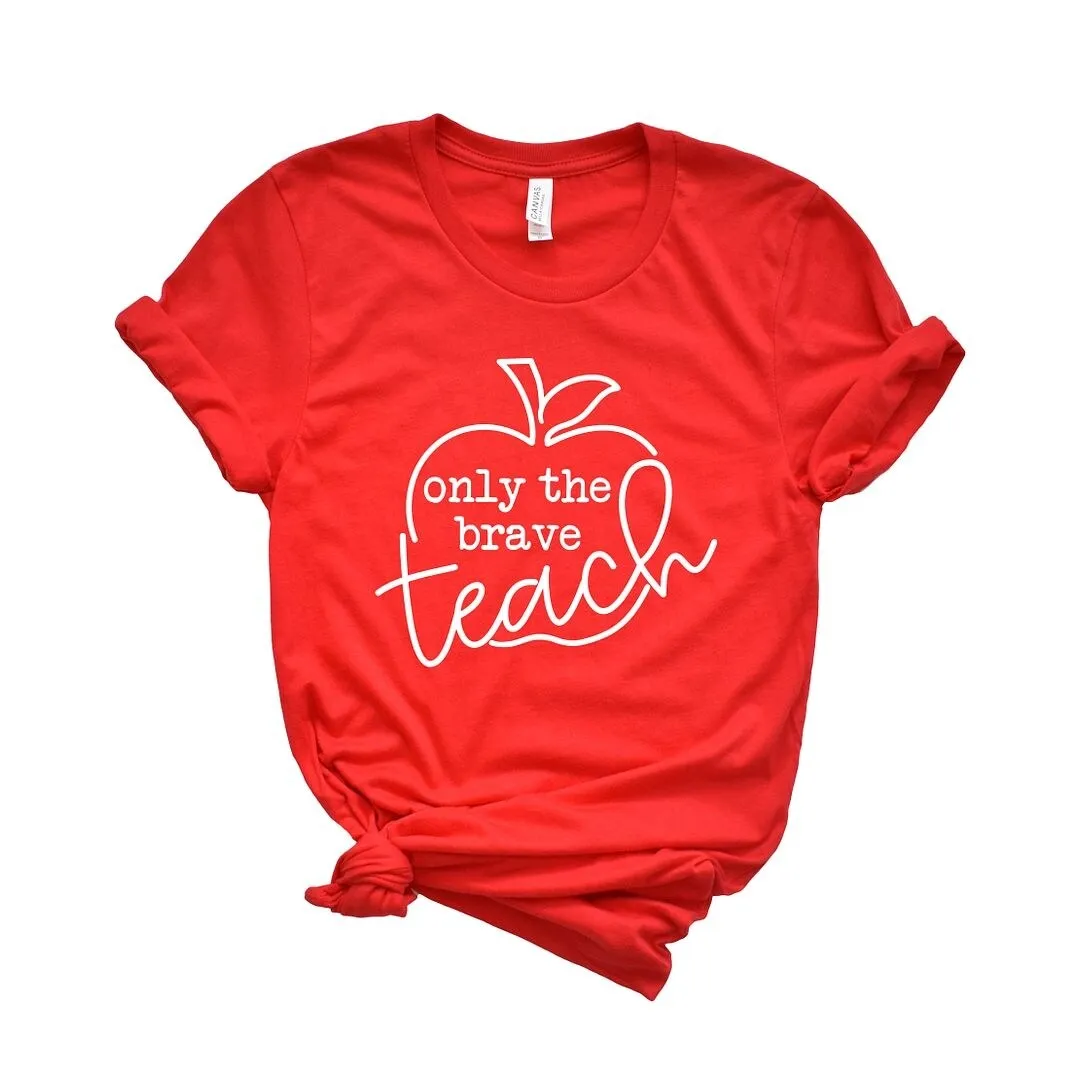 Only the Brave Teach Short Sleeve Crewnneck Tee sold by Zulily product image thumbnail 2