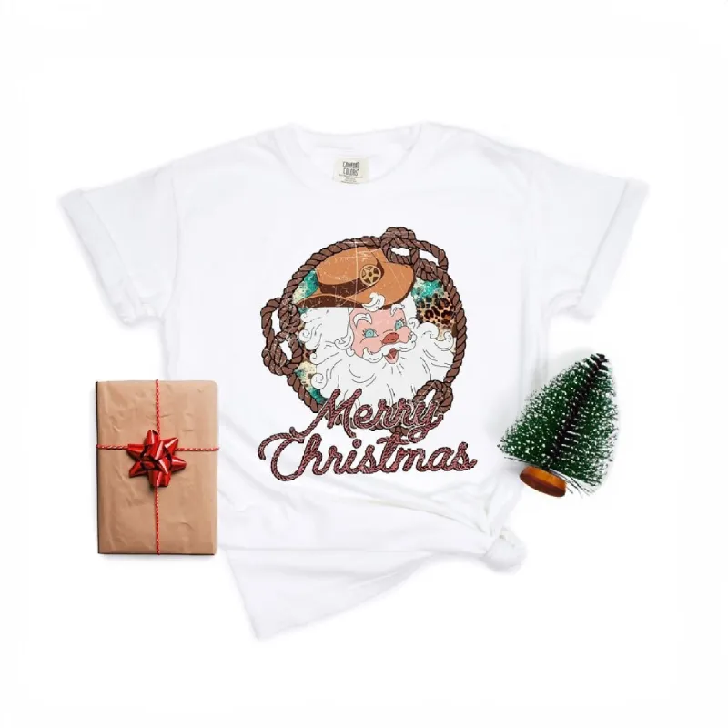 Western Santa Garment Dyed Tee sold by Zulily