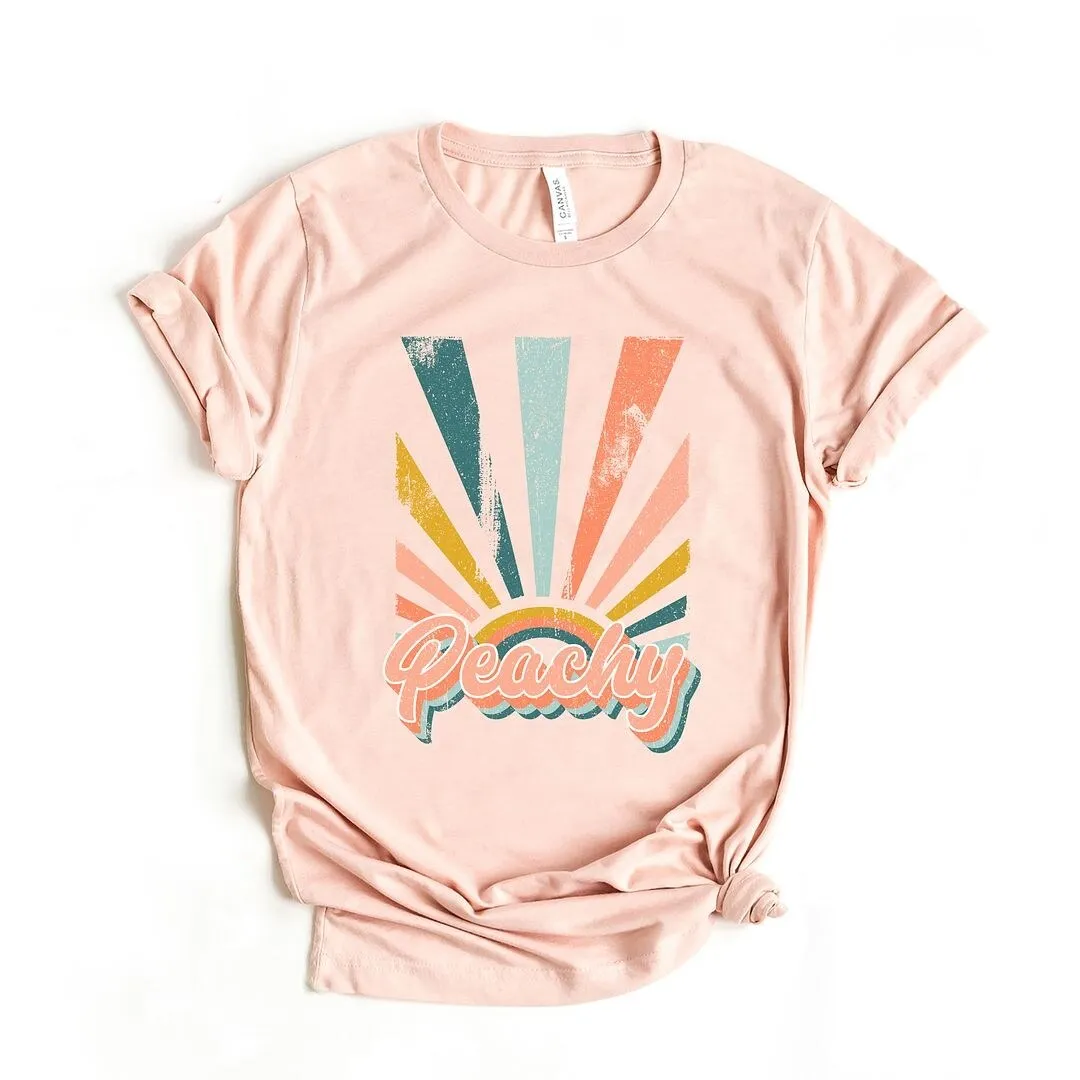 Retro Peachy Short Sleeve Tee sold by Zulily product image thumbnail 2