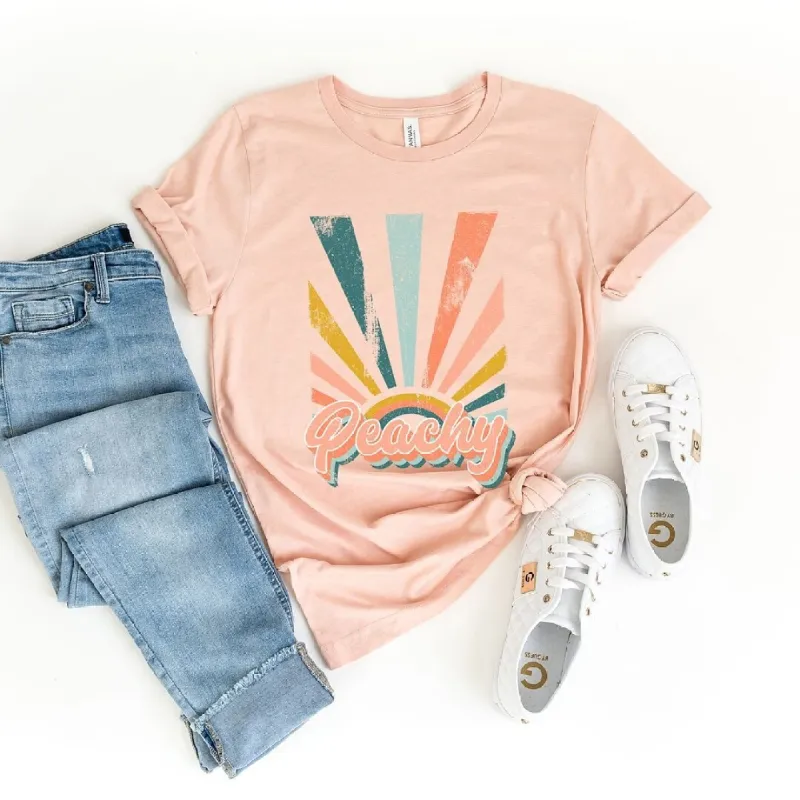 Retro Peachy Short Sleeve Tee sold by Zulily