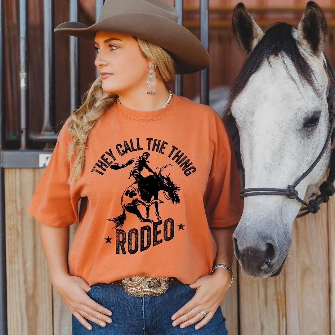 Call the Thing Rodeo Stars Garment Dyed Tee sold by Zulily product image thumbnail 2