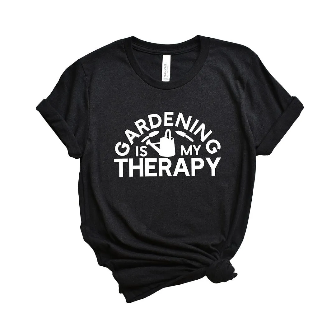Gardening Is My Therapy Watering Can Short Sleeve Tee sold by Zulily product image thumbnail 2