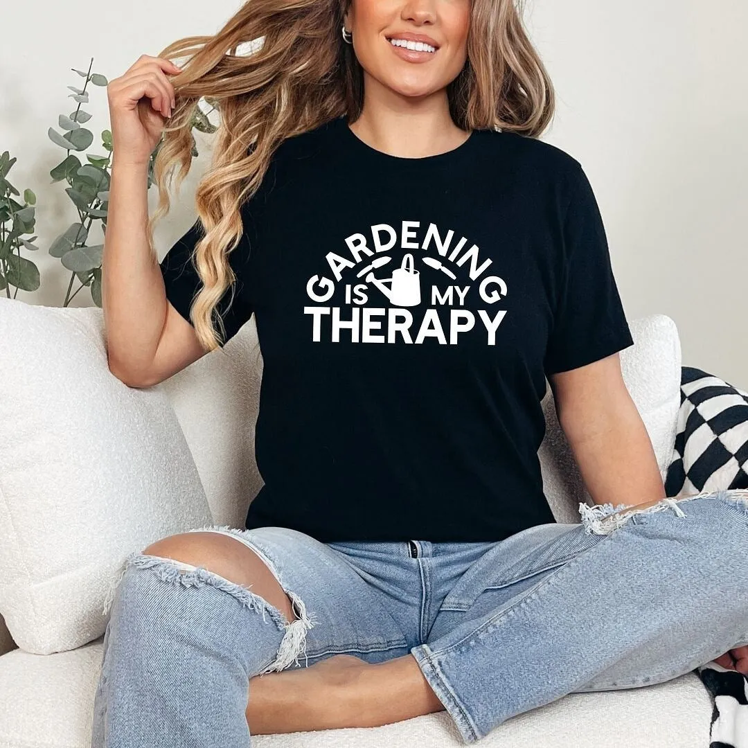 Gardening Is My Therapy Watering Can Short Sleeve Tee sold by Zulily product image thumbnail 3
