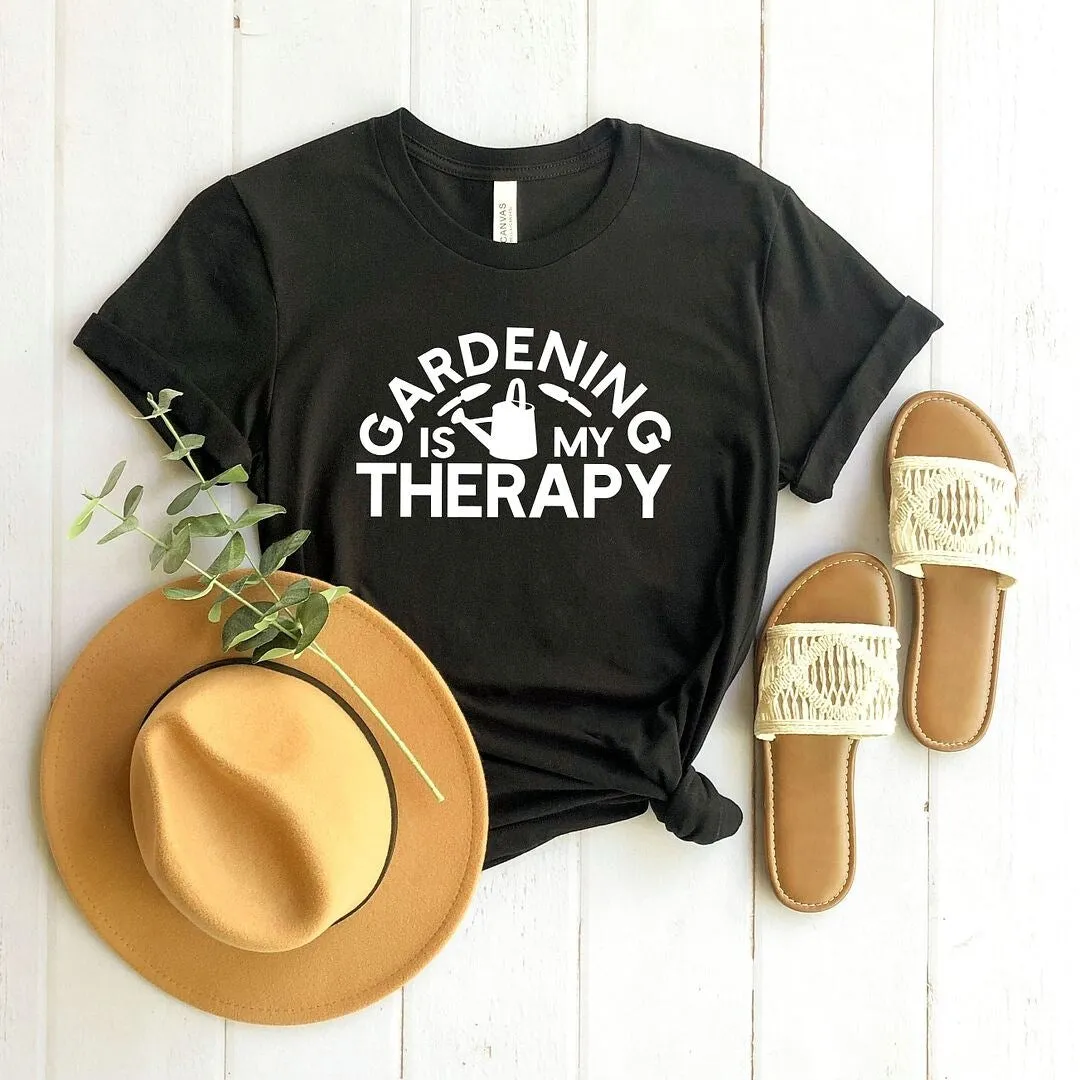 Gardening Is My Therapy Watering Can Short Sleeve Tee sold by Zulily