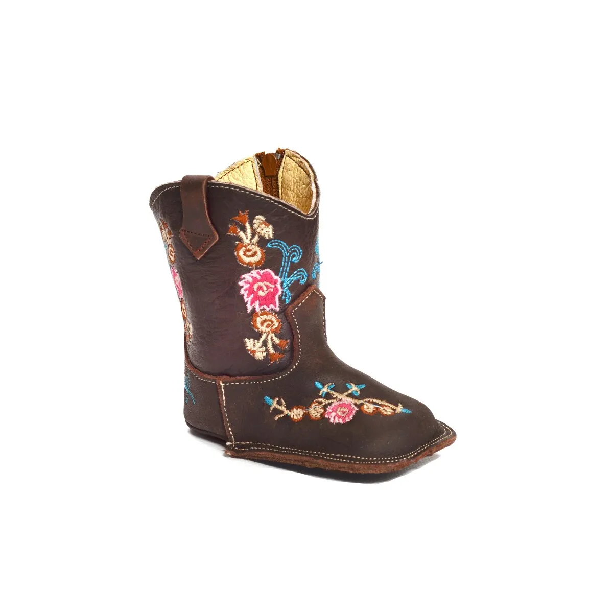 RedHawk Boot Co. Little Cowpokes Wide Square Toe Booties in Bouquet sold by Zulily product image thumbnail 2