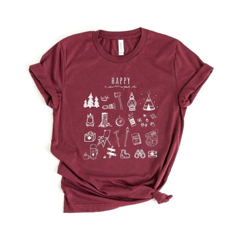 Happy Camper Collage Short Sleeve Tee sold by Zulily