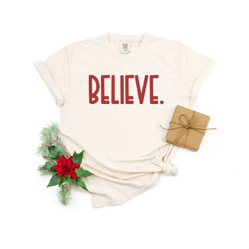 Believe Bold Garment Dyed Tee sold by Zulily