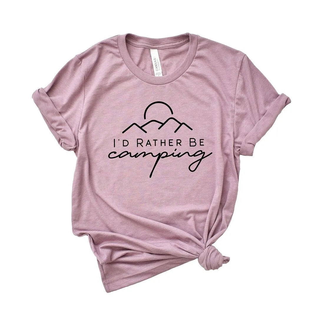 I'd Rather Be Camping Short Sleeve Tee sold by Zulily product image thumbnail 2
