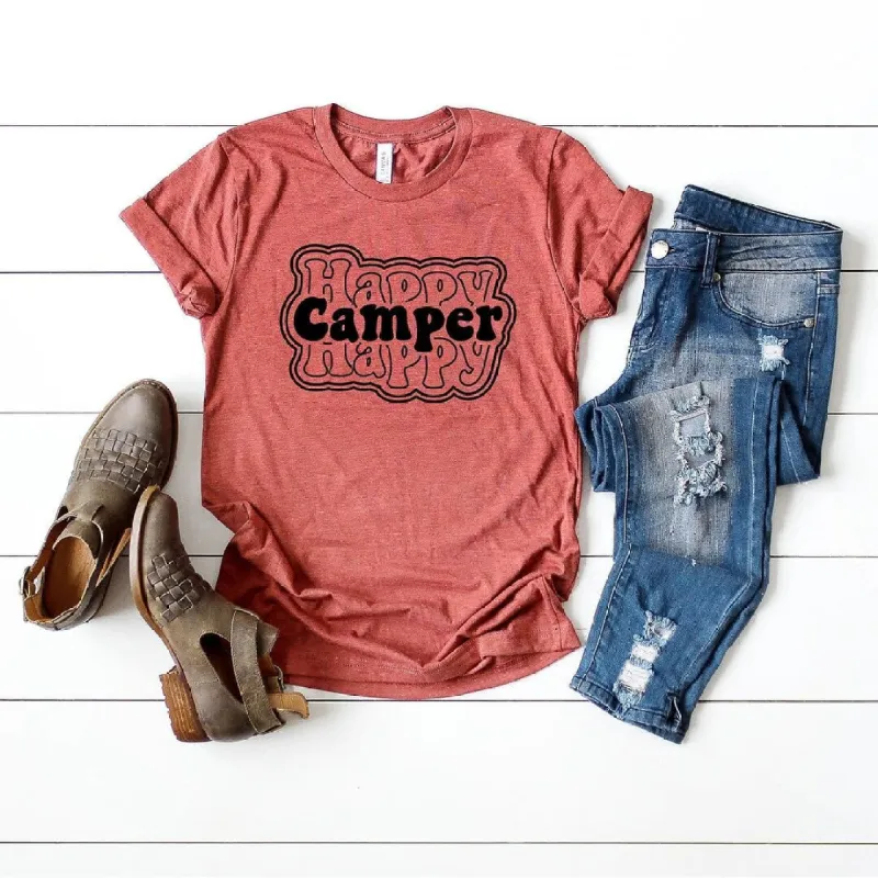 Happy Camper Stacked Short Sleeve Tee made by Zulily