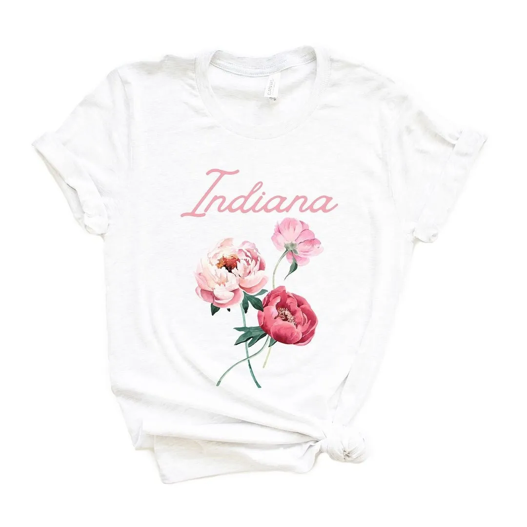 Indiana Flower Colorful Short Sleeve Tee sold by Zulily product image thumbnail 2