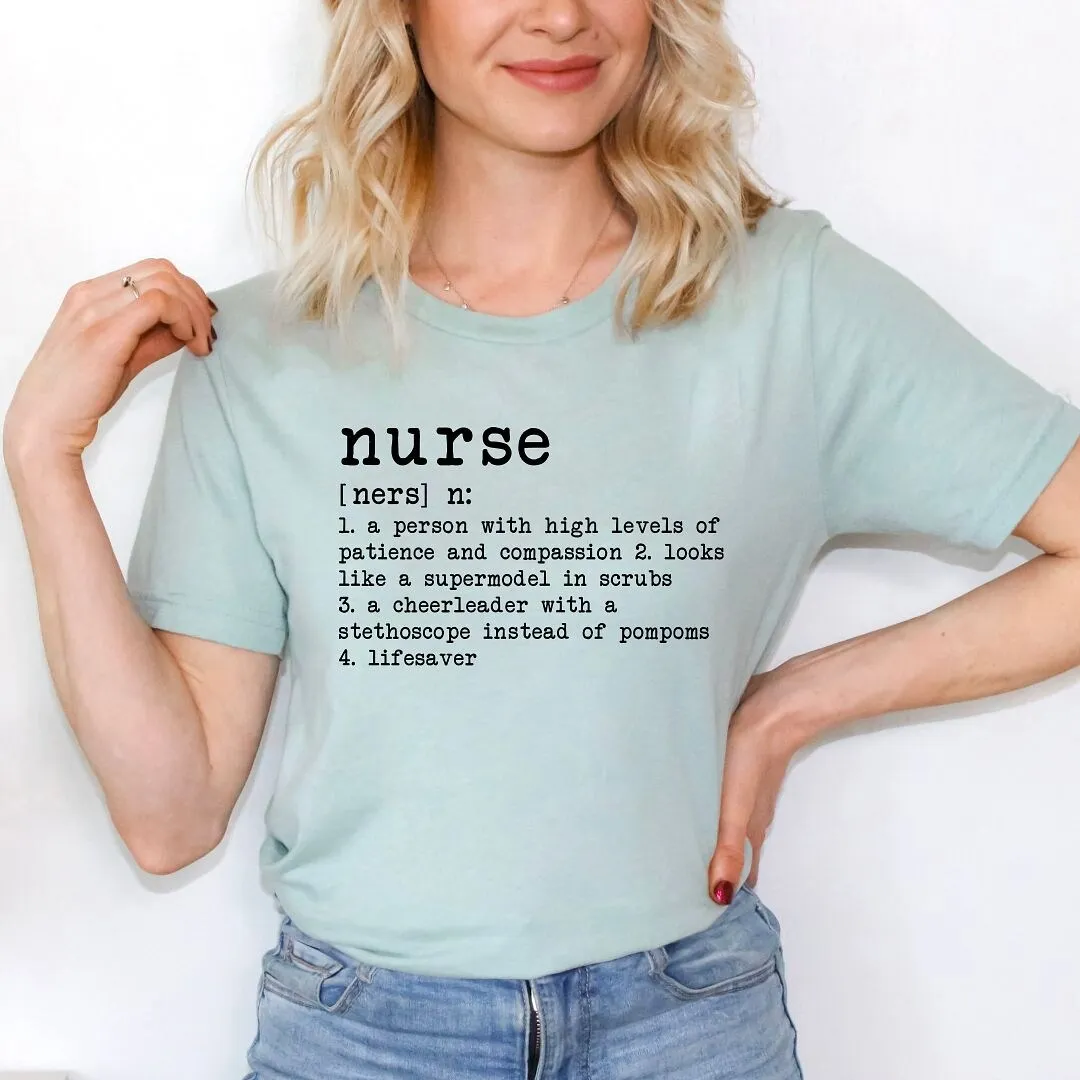 Nurse Definition Short Sleeve Crewnneck Tee sold by Zulily product image thumbnail 3