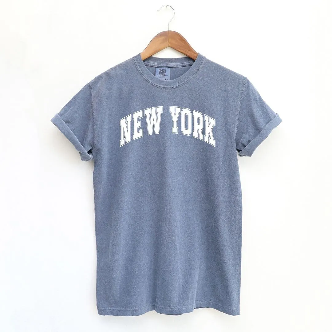 Varsity New York Garment Dyed Tee sold by Zulily