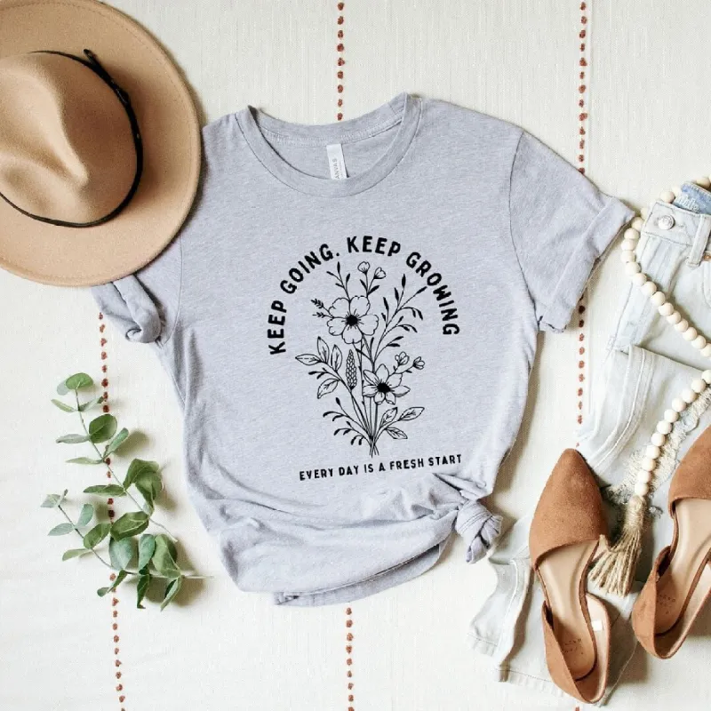 Keep Going Keep Growing Short Sleeve Tee sold by Zulily