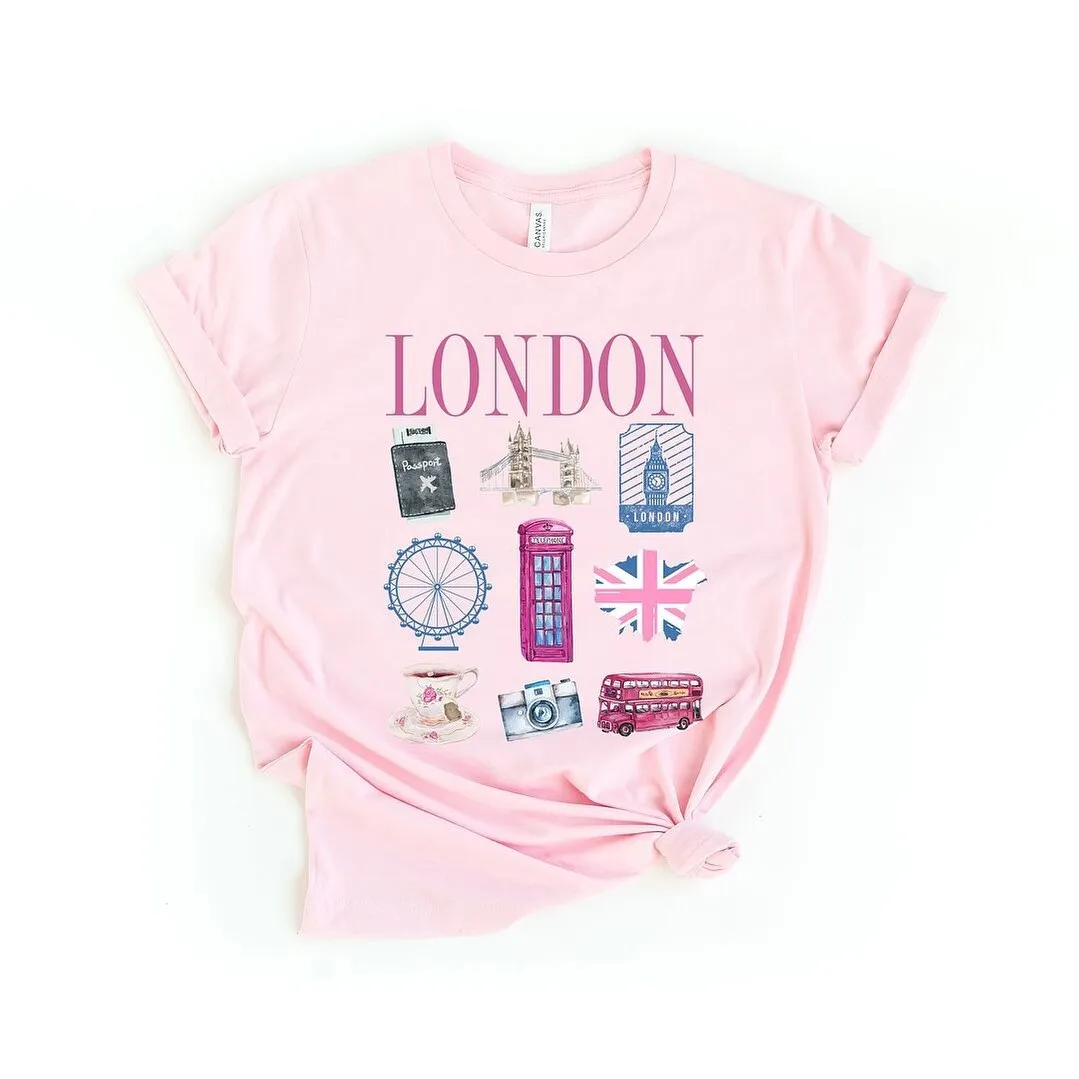London Travel Chart Short Sleeve Crewnneck Tee sold by Zulily product image thumbnail 2