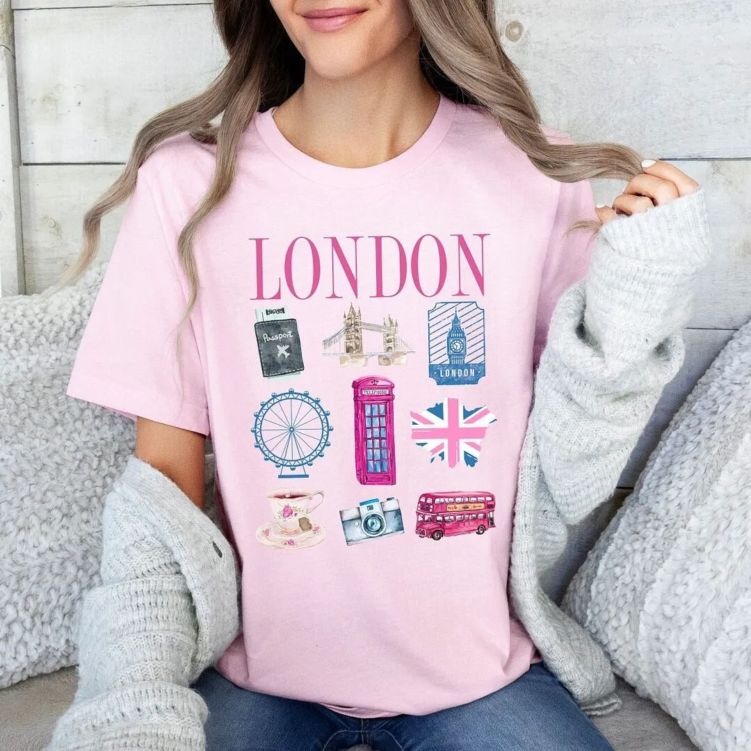 London Travel Chart Short Sleeve Crewnneck Tee sold by Zulily product image thumbnail 3
