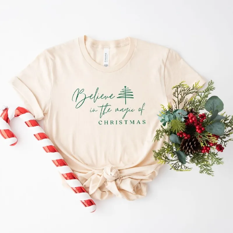 Believe In The Magic Tree Short Sleeve Crewnneck Tee sold by Zulily