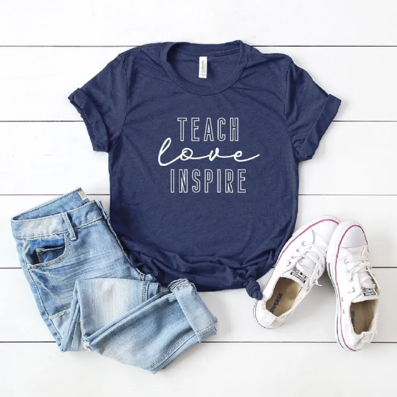 Teach Love Inspire Short Sleeve Crewnneck Tee sold by Zulily
