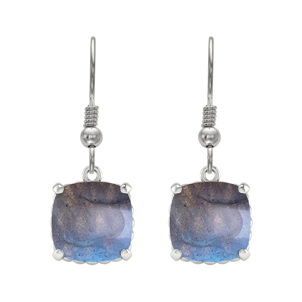 Sterling Silver 11.70ct Natural Blue Labradorite Dangle Earrings sold by Zulily product image thumbnail 2