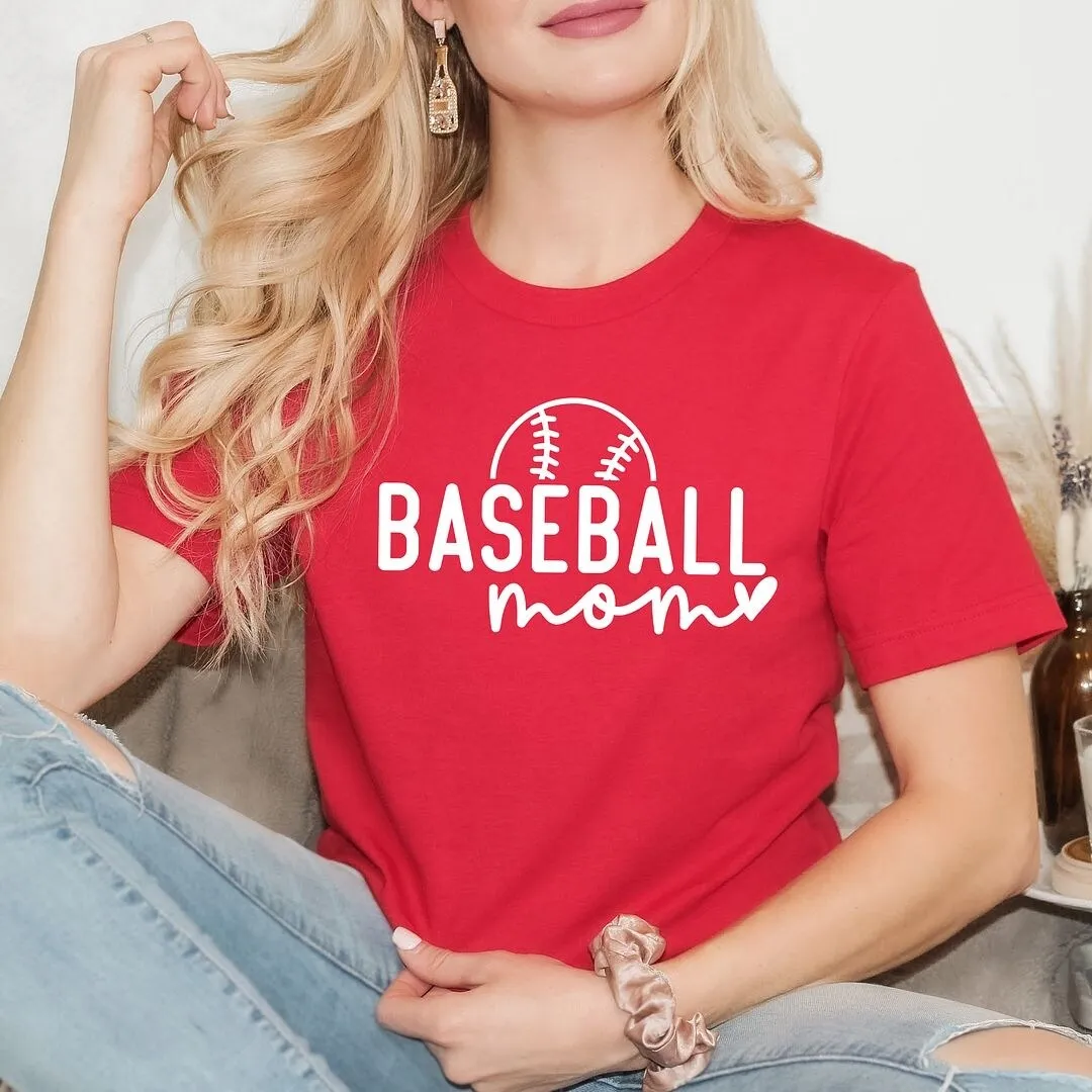 Baseball Mom Ball Short Sleeve Crewnneck Tee sold by Zulily product image thumbnail 3