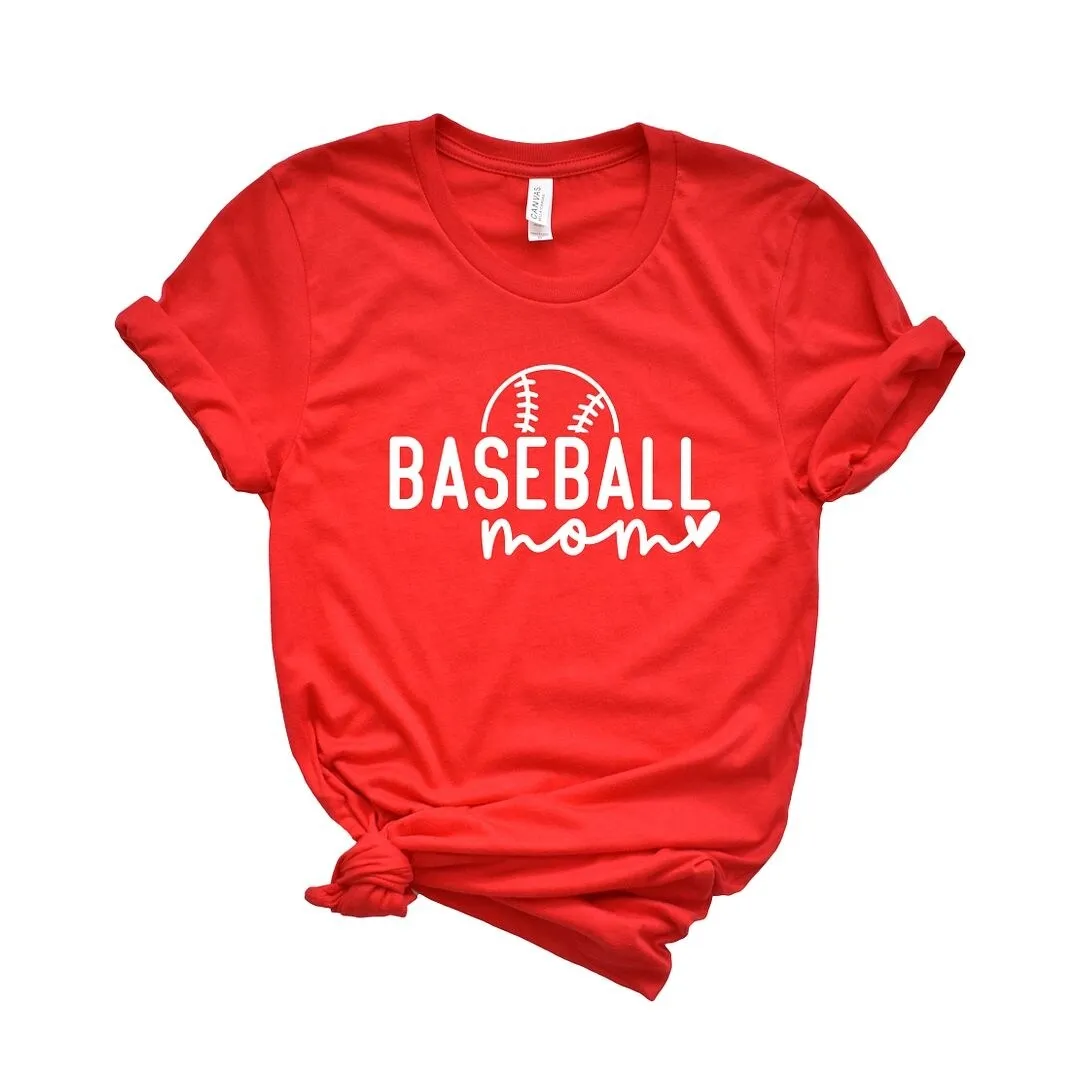 Baseball Mom Ball Short Sleeve Crewnneck Tee sold by Zulily product image thumbnail 2