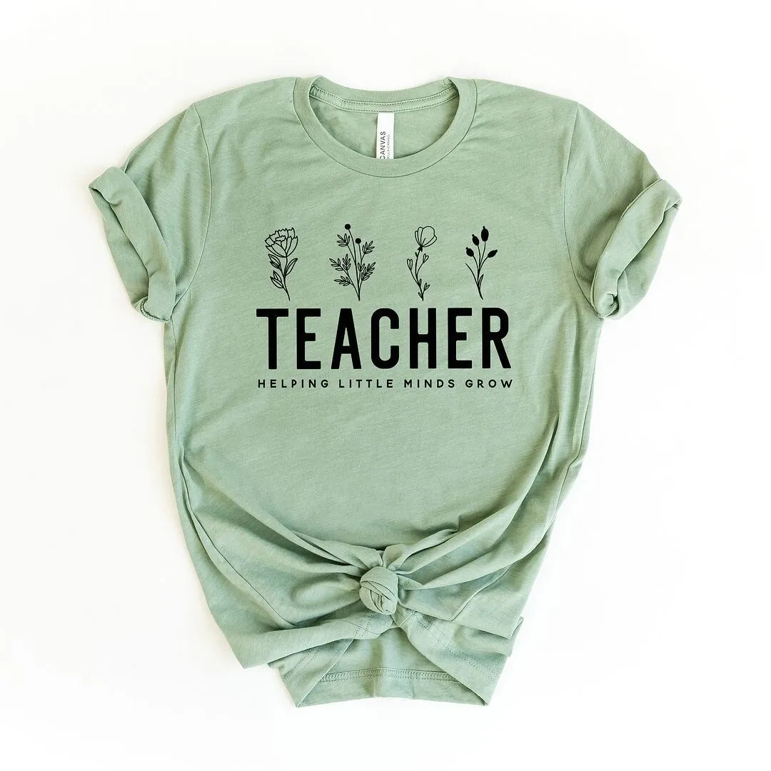 Helping Little Minds Grow Short Sleeve Crewnneck Tee sold by Zulily product image thumbnail 2