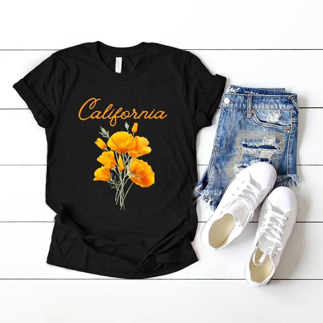 California Flower Colorful Short Sleeve Tee sold by Zulily