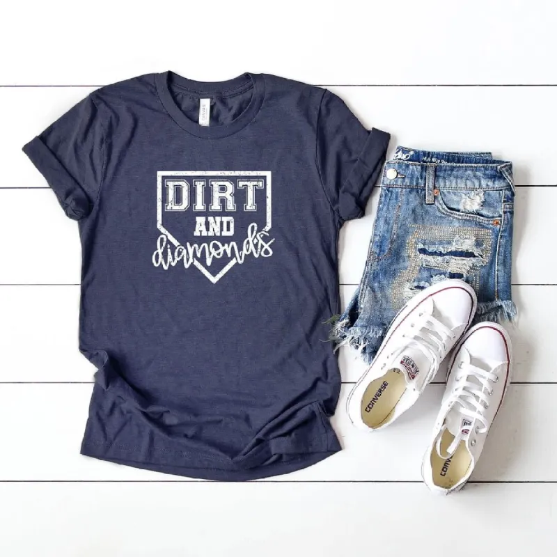 Dirt and Diamonds Short Sleeve Crewnneck Tee sold by Zulily