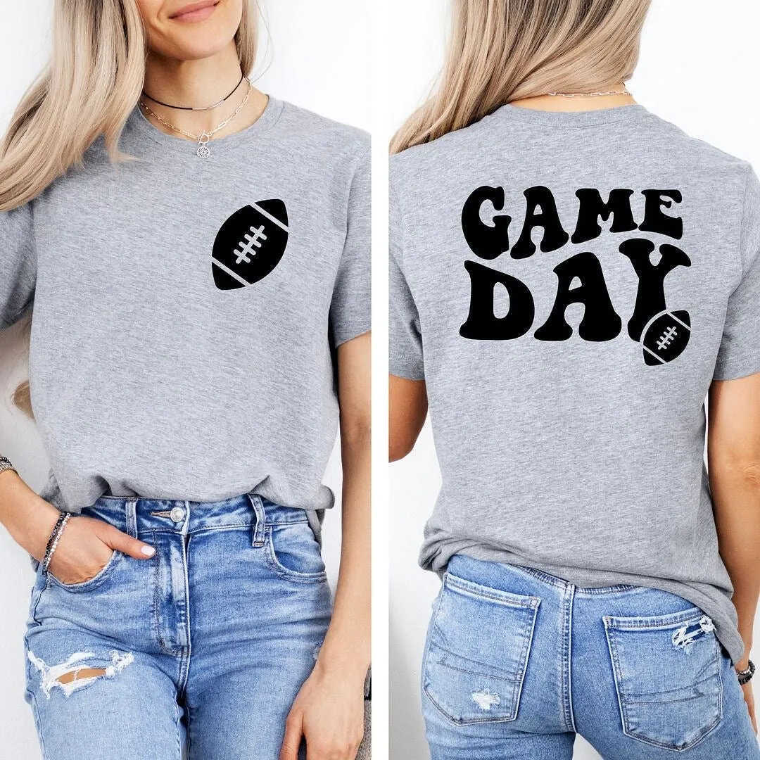 Game Day Football Front & Back Short Sleeve Tee sold by Zulily product image thumbnail 2