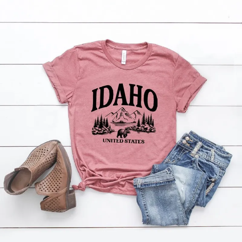 Idaho Forest Scene Short Sleeve Tee sold by Zulily