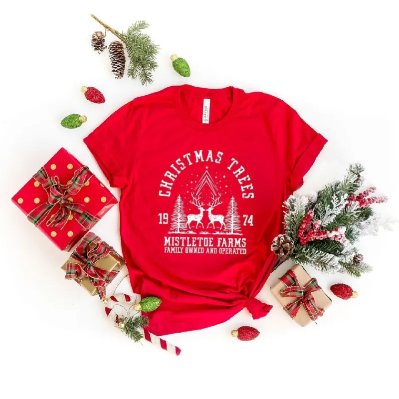 Mistletoe Farms 1974 Short Sleeve Crewnneck Tee sold by Zulily