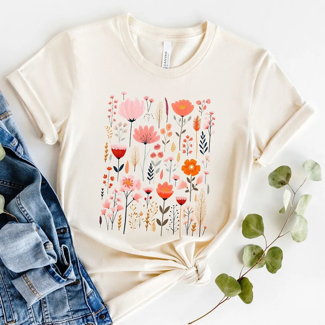 Pink Floral Short Sleeve Tee sold by Zulily