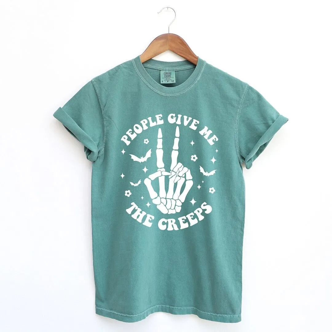 People Give Me The Creeps Garment Dyed Tee sold by Zulily product image thumbnail 2