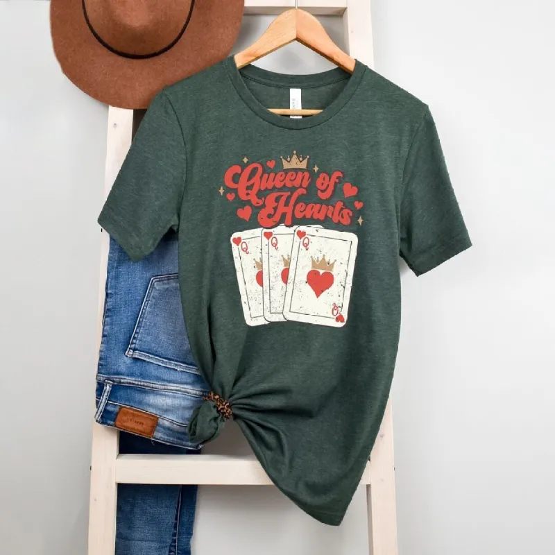 Queen Of Hearts Cards Short Sleeve Crewnneck Tee sold by Zulily