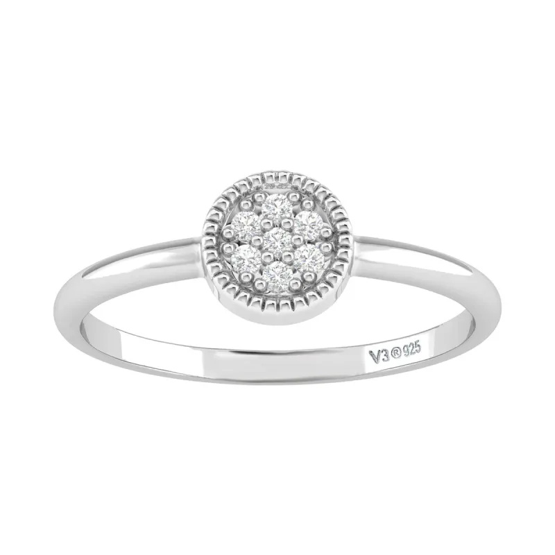 Sterling Silver Natural White Diamond Stackable Ring sold by Zulily