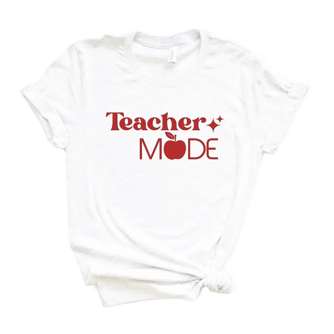 Teacher Mode Apple Short Sleeve Crewnneck Tee sold by Zulily product image thumbnail 2