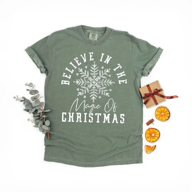 Magic of Christmas Garment Dyed Tee made by Zulily