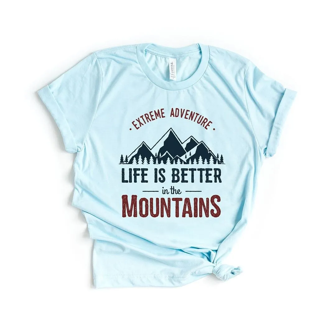 Life Is Better In The Mountains Colorful Short Sleeve Tee sold by Zulily product image thumbnail 2