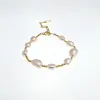 Freshwater Pearl 18K Gold plated Station Bracelet sold by Zulily