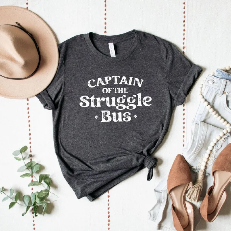 Captain Of The Struggle Bus Short Sleeve Crewnneck Tee sold by Zulily