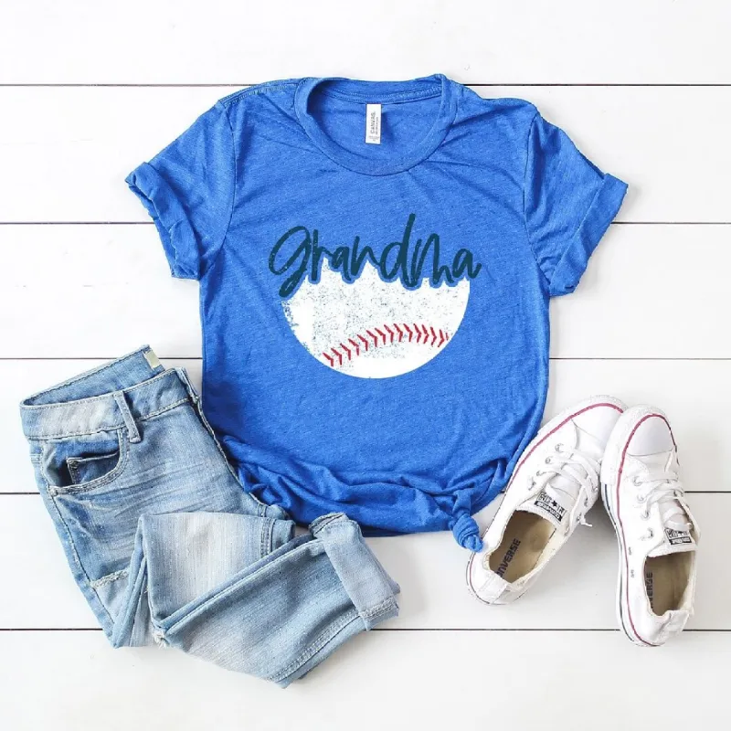 Grandma Baseball Short Sleeve Crewnneck Tee sold by Zulily