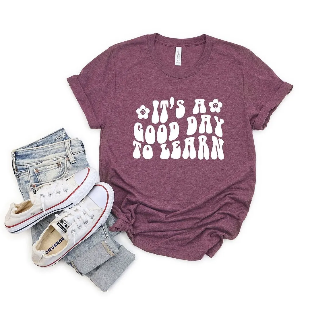 Good Day To Learn Short Sleeve Tee sold by Zulily