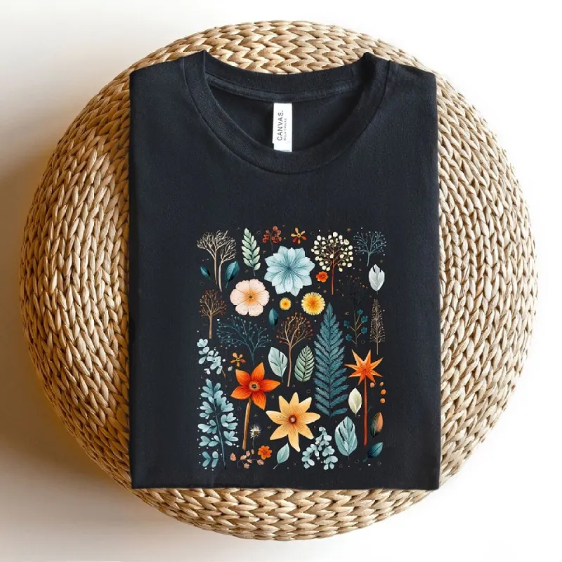 Winter Leaves Short Sleeve Crewnneck Tee sold by Zulily