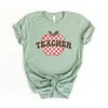 Checkered Teacher Apple Short Sleeve Crewnneck Tee sold by Zulily