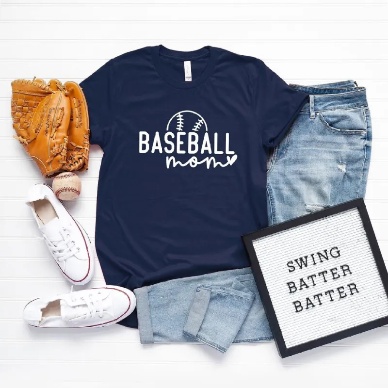 Baseball Mom Ball Short Sleeve Crewnneck Tee sold by Zulily