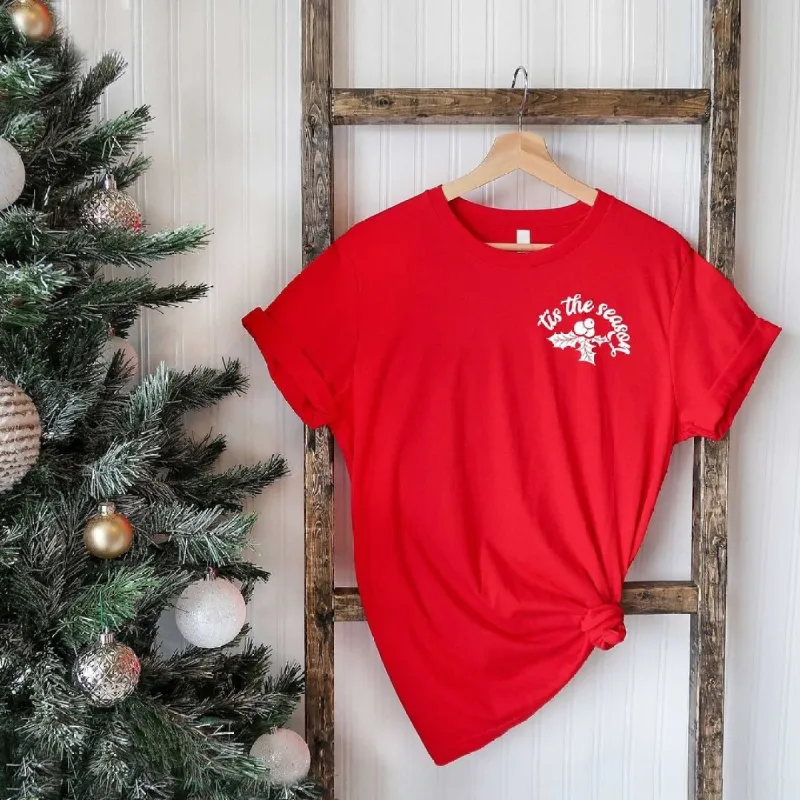 Tis The Season Holly Berries Mini Short Sleeve Crewnneck Tee sold by Zulily