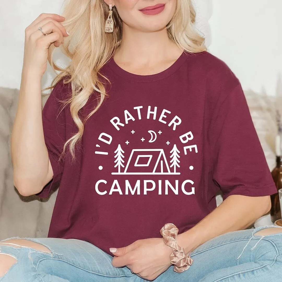 I'd Rather Be Camping Tent Short Sleeve Tee sold by Zulily product image thumbnail 5