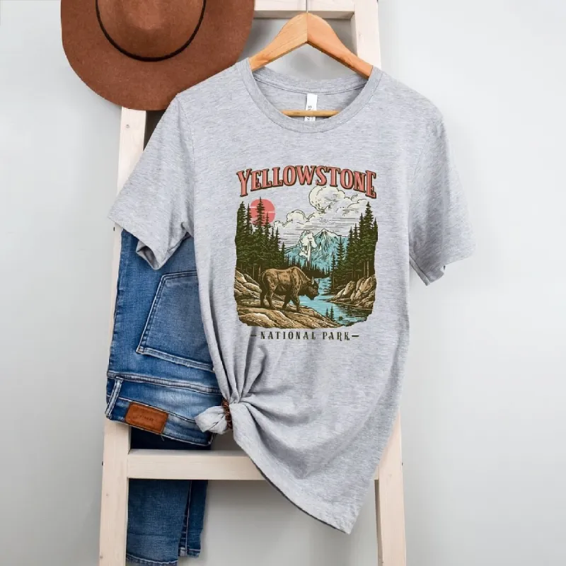 Yellowstone National Park Buffalo Short Sleeve Tee sold by Zulily