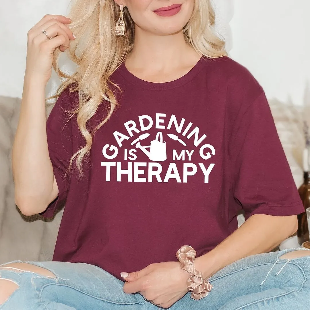 Gardening Is My Therapy Watering Can Short Sleeve Tee sold by Zulily product image thumbnail 3